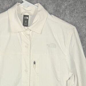 The North Face Women's Outdoor Trail Long Sleeve Vented Hiking Top White Sz XS